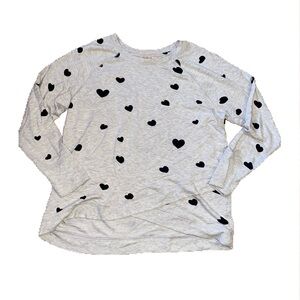 Philosophy gray heart sweater